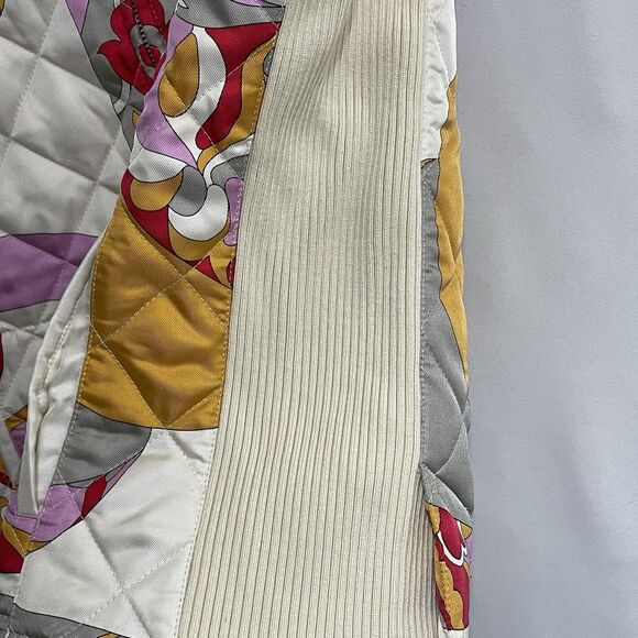 J. McLaughlin 100% Silk Floral Medallian Zippered Vest Sz M - Picture 4 of 13